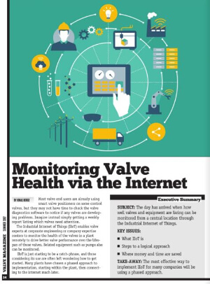 Valve magazine: Monitoring Valve Health via the Internet