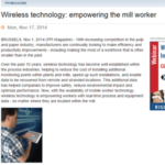 Mobile Workers at Pulp and Paper Mill Case Study